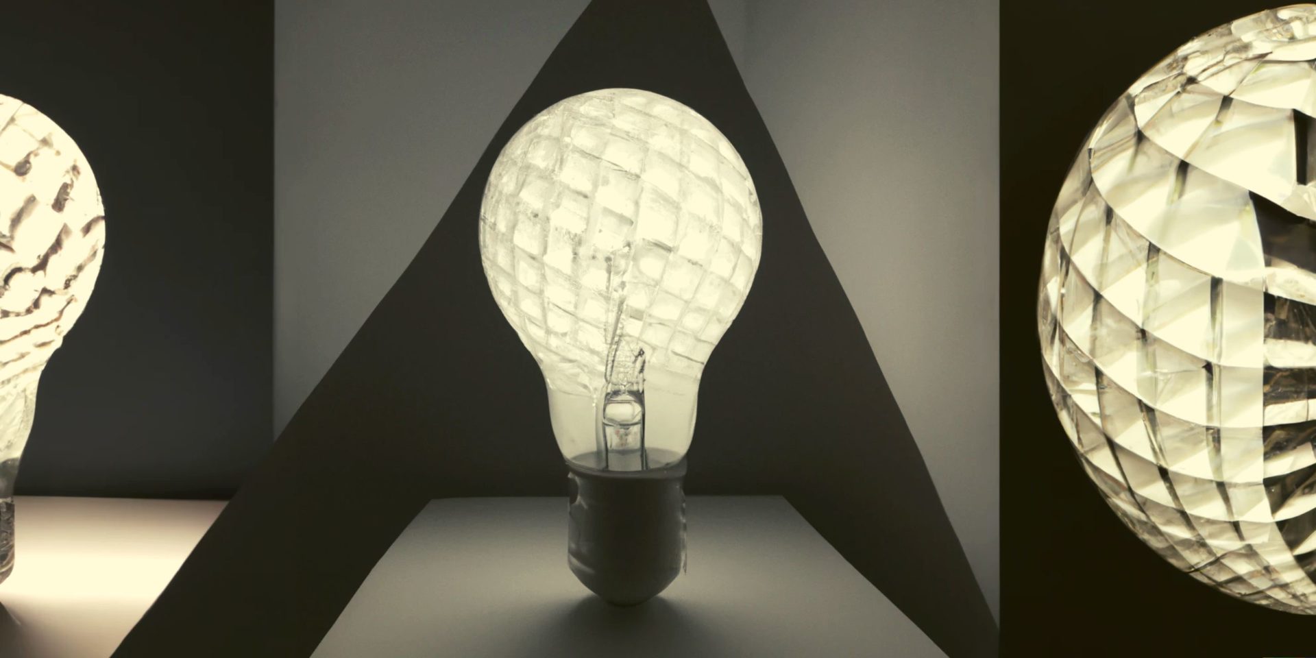 A lightbulb in the style of Escher